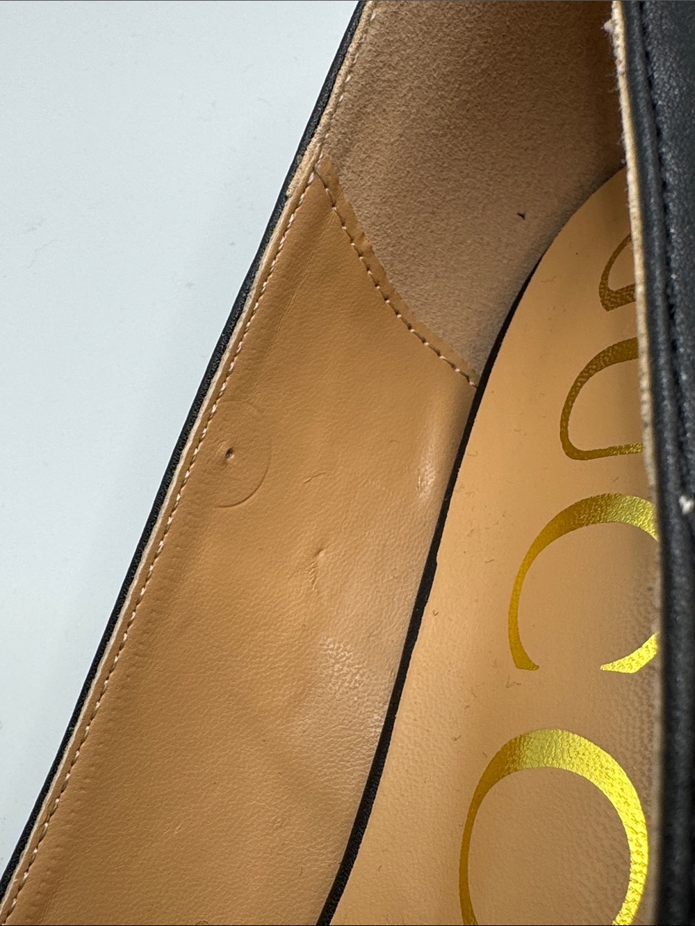 Gucci Black Leather Horsebit Square-Toe Ballet Flats - Picture 9 of 9
